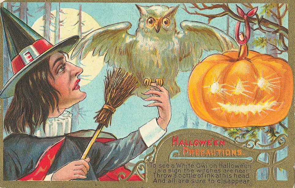 Vintage Halloween card no. 162, Early 1900s — vintage postcard