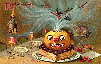 Vintage Halloween card no. 114
