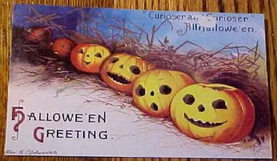 Vintage Halloween card no. 179