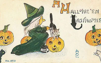 Vintage Halloween card no. 227