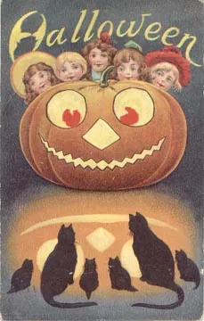 Vintage Halloween card no. 335