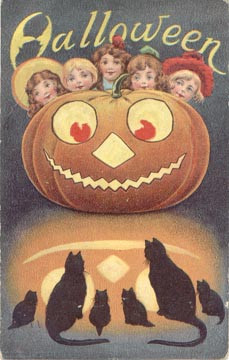 Vintage Halloween card no. 335, Early 1900s — vintage postcard