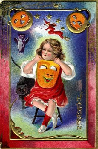 Vintage Halloween card no. 82, Early 1900s — vintage postcard