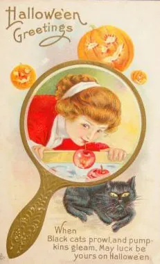 Vintage Halloween card no. 402