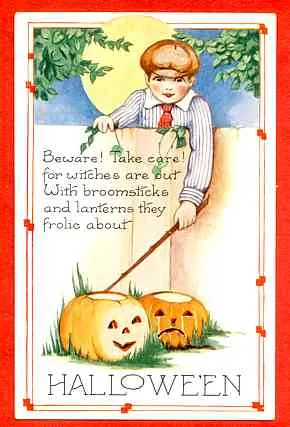 Vintage Halloween card no. 312
