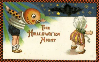 Vintage Halloween card no. 407