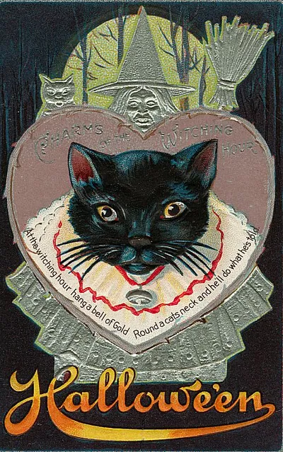 Vintage Halloween card no. 85