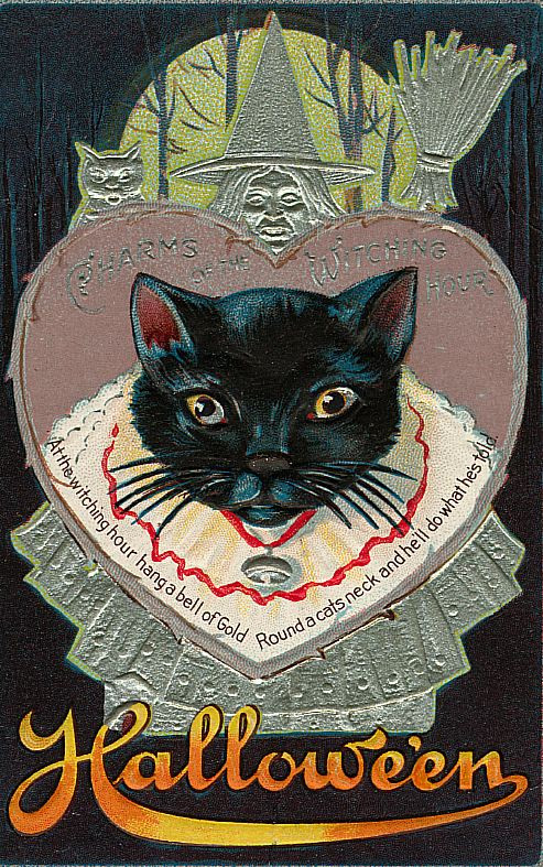 Vintage Halloween card no. 85, Early 1900s — vintage postcard