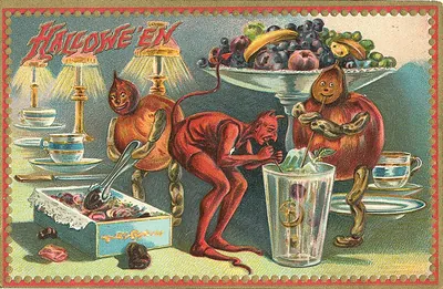 Vintage Halloween card no. 115