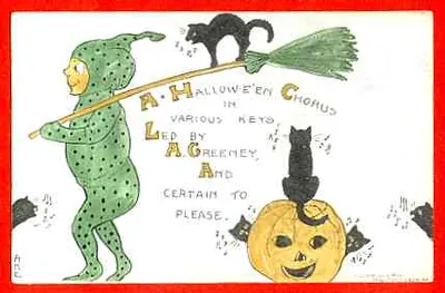 Vintage Halloween card no. 348