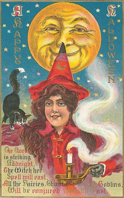 Vintage Halloween card no. 161