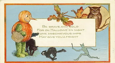 Vintage Halloween card no. 192
