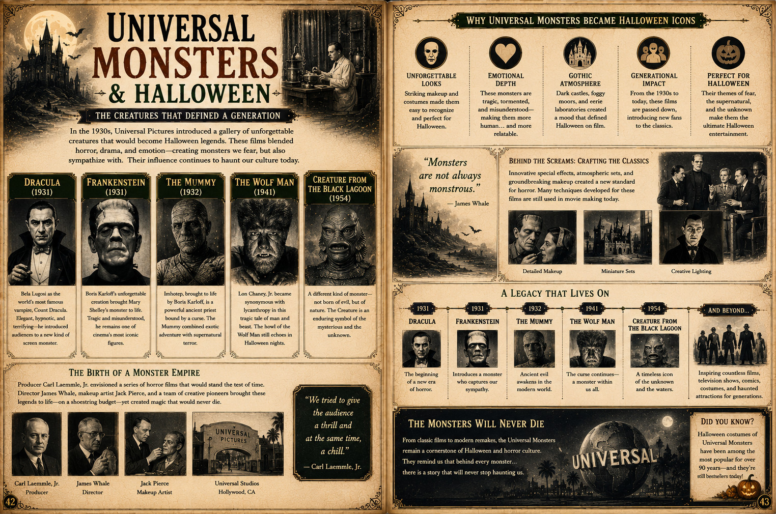 Universal's Monsters — historic image