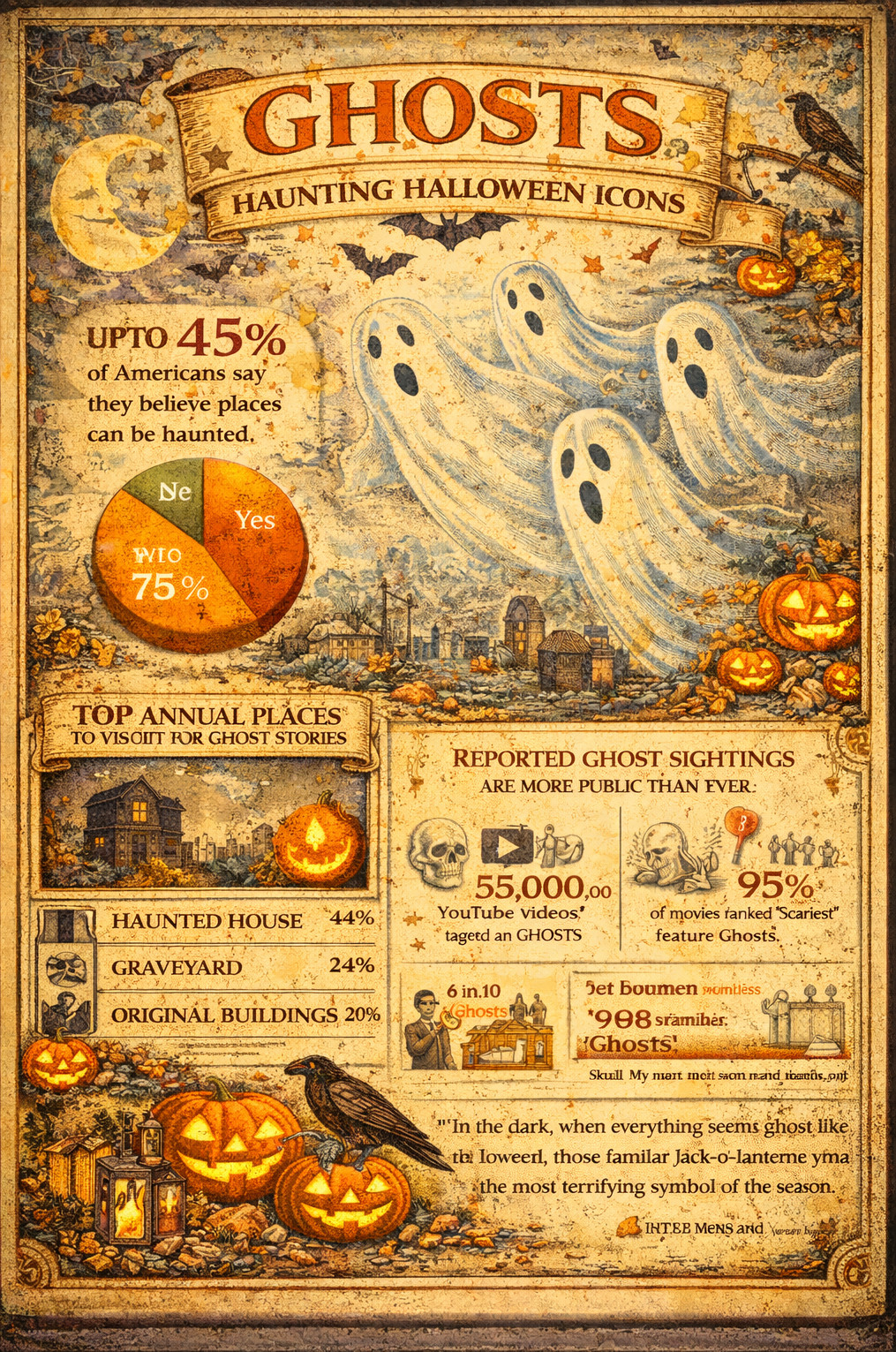 Ghosts: Haunting Halloween Icons — historic image