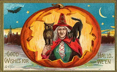 Vintage Halloween card no. 92