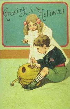 Vintage Halloween card no. 362