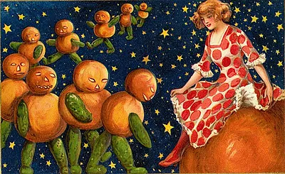 Vintage Halloween card no. 156