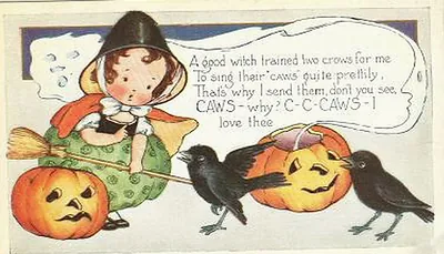 Vintage Halloween card no. 183