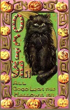 Vintage Halloween card no. 353