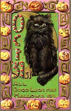 Vintage Halloween card no. 353, Early 1900s — vintage postcard