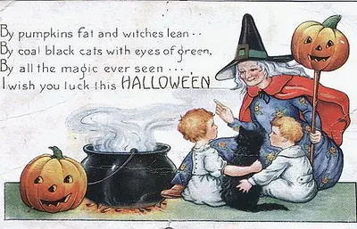 Vintage Halloween card no. 243