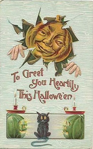 Vintage Halloween card no. 303