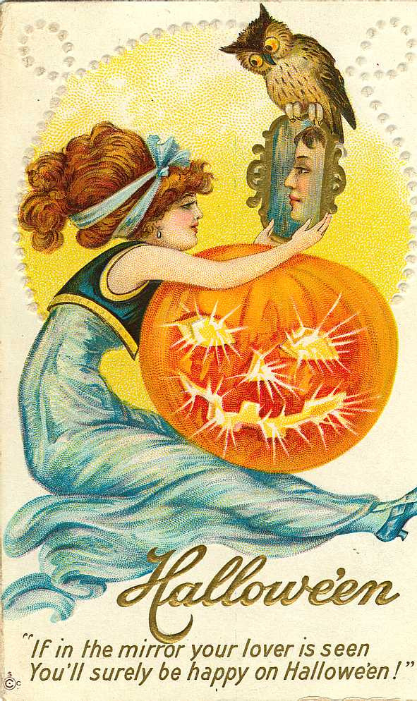 Vintage Halloween card no. 80, Early 1900s — vintage postcard