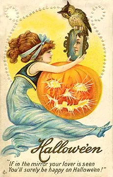 Vintage Halloween card no. 355