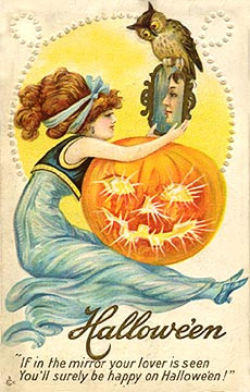 Vintage Halloween card no. 355, Early 1900s — vintage postcard