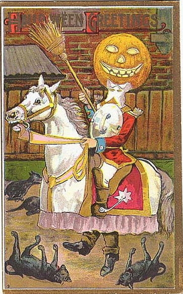 Vintage Halloween card no. 299, Early 1900s — vintage postcard