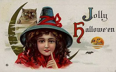 Vintage Halloween card no. 249