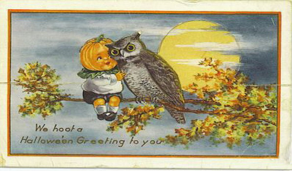 Vintage Halloween card no. 415, Early 1900s — vintage postcard