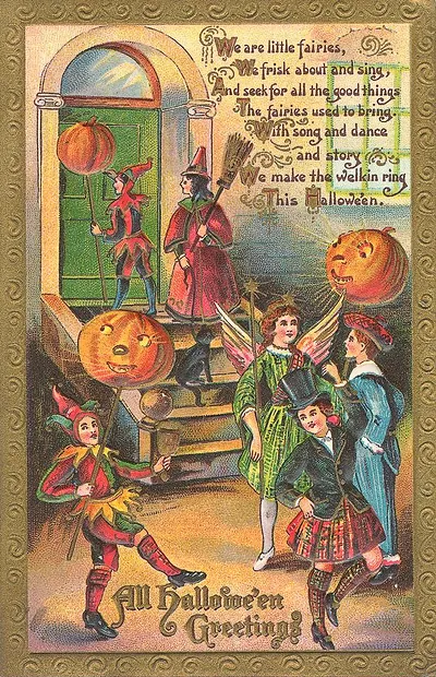 Vintage Halloween card no. 94