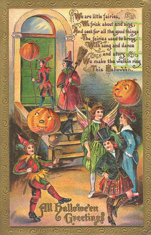 Vintage Halloween card no. 94, Early 1900s — vintage postcard