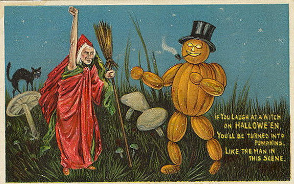 Vintage Halloween card no. 247, Early 1900s — vintage postcard