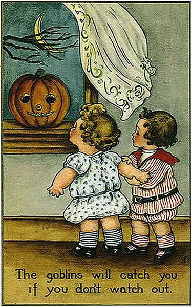 Vintage Halloween card no. 197