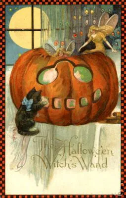 Vintage Halloween card no. 369