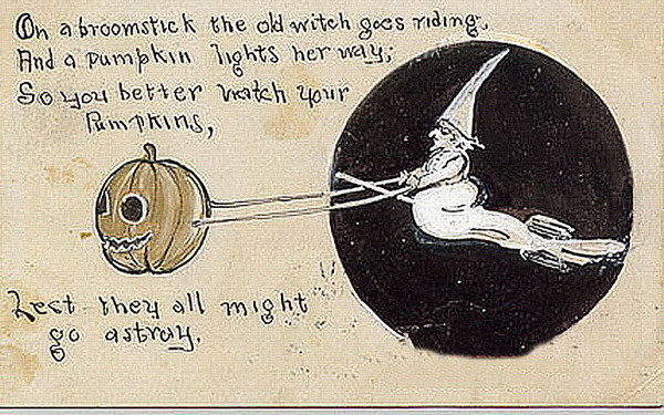 Vintage Halloween card no. 232, Early 1900s — vintage postcard