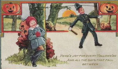 Vintage Halloween card no. 410