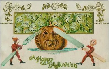 Vintage Halloween card no. 406
