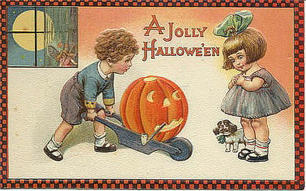 Vintage Halloween card no. 296, Early 1900s — vintage postcard