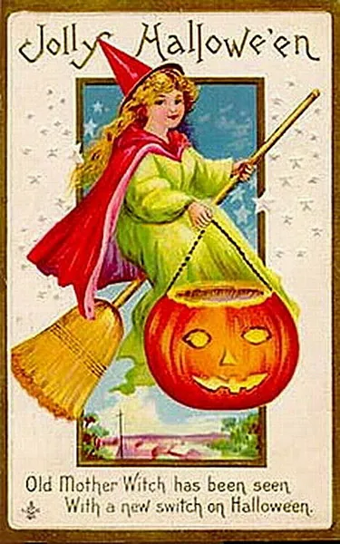 Vintage Halloween card no. 278