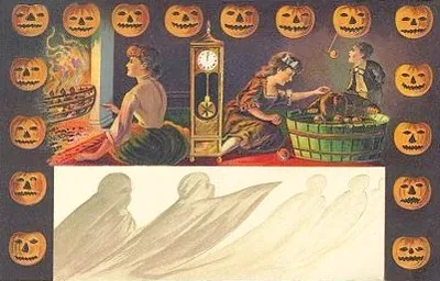 Vintage Halloween card no. 131