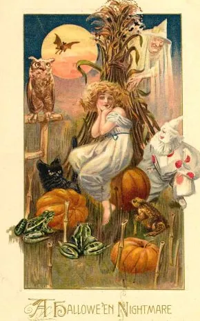 Vintage Halloween card no. 318