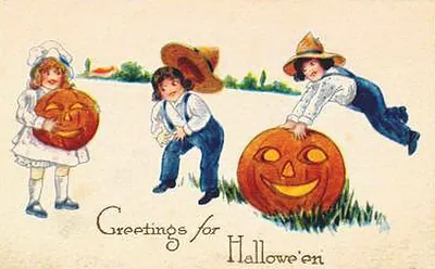 Vintage Halloween card no. 397