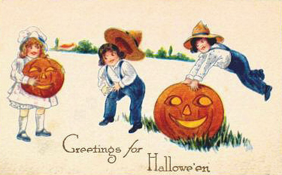 Vintage Halloween card no. 397, Early 1900s — vintage postcard