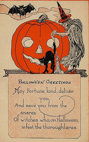 Vintage Halloween card no. 280, Early 1900s — vintage postcard