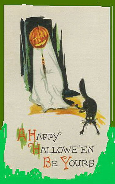 Vintage Halloween card no. 264, Early 1900s — vintage postcard