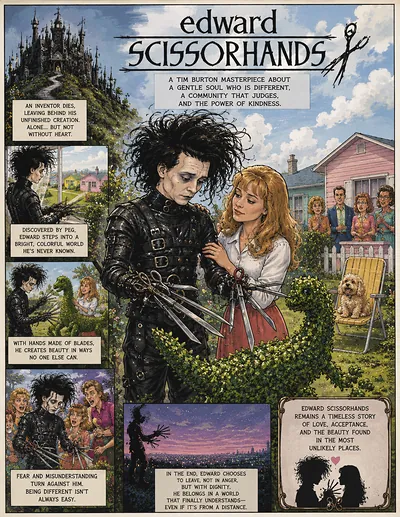 Original caricature poster — Edward Scissorhands