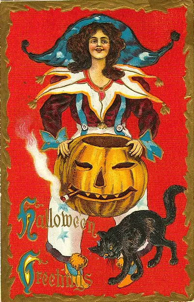 Vintage Halloween card no. 101